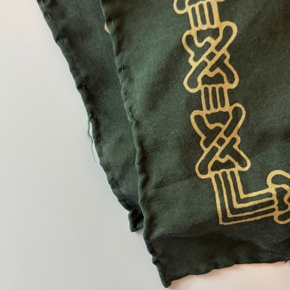 100% Silk Vintage | Colorful Scarf with Nautical Design - Picture 5 of 5